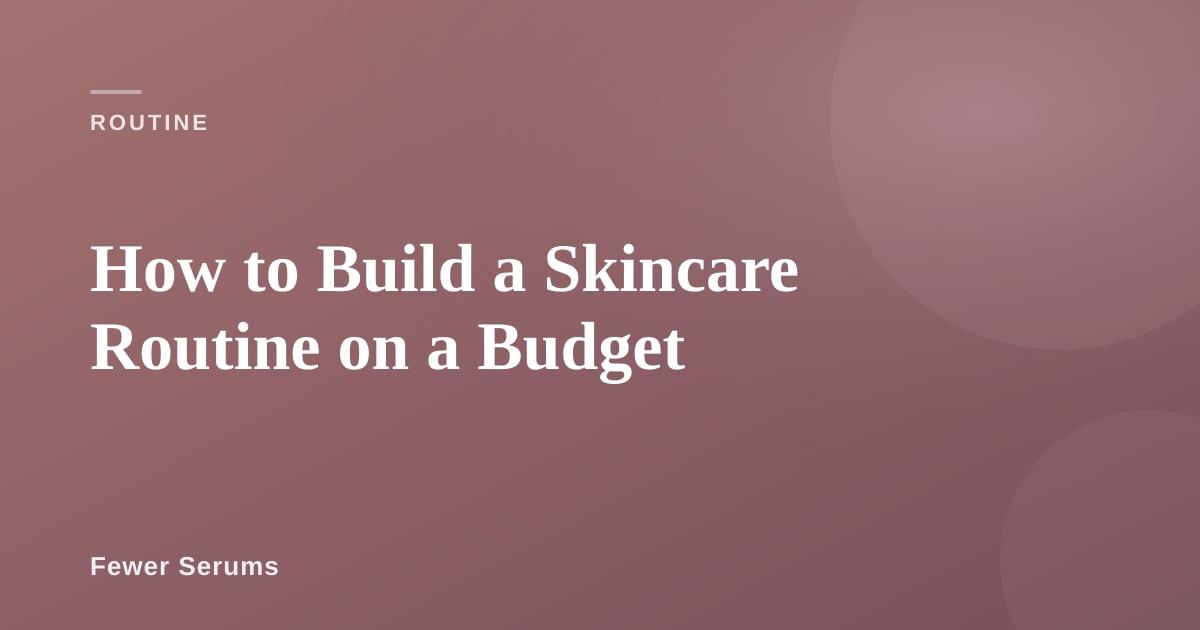Affordable skincare products with price tags visible